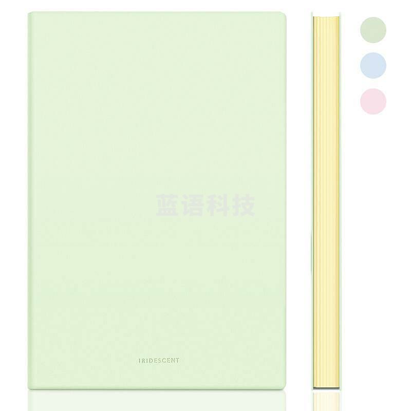 得力（deli）22283软面贴芯皮面本-A5-210mm*143mm/96张(浅绿)(单位：本）