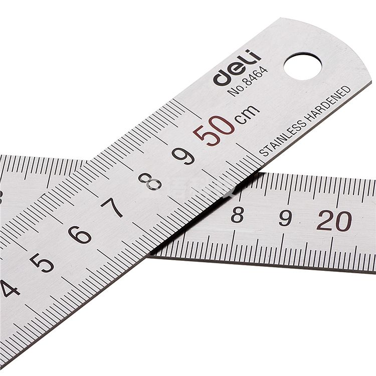 得力 8464 钢直尺  (单位:只) 银色
