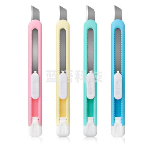 得力 2054 美工刀壁纸刀塑料外壳130*10mm  混色  ；个