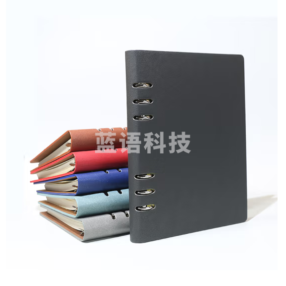 申士 A5/25K镂空活页商务记事本 办公笔记本 日记本 黑色 j0425