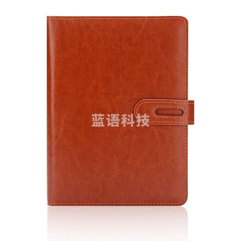 申士商务活页皮面本活页B5/95张 棕黄色（个）