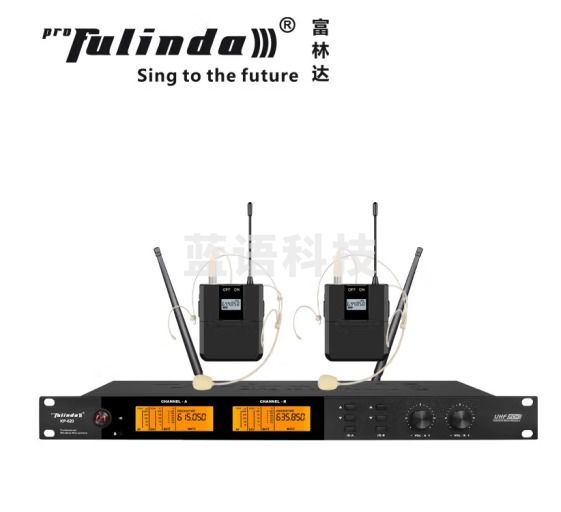 富林达（proFulinda） KP-620 专业无线话筒U段调频一拖二麦克风KTV娱乐演出会议室 头戴