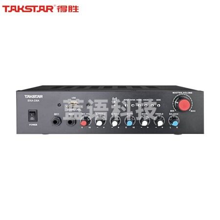 得胜（TAKSTAR）EKA-D8A 合并式定阻功放 多媒体教室小型会议室商店功放 黑色
