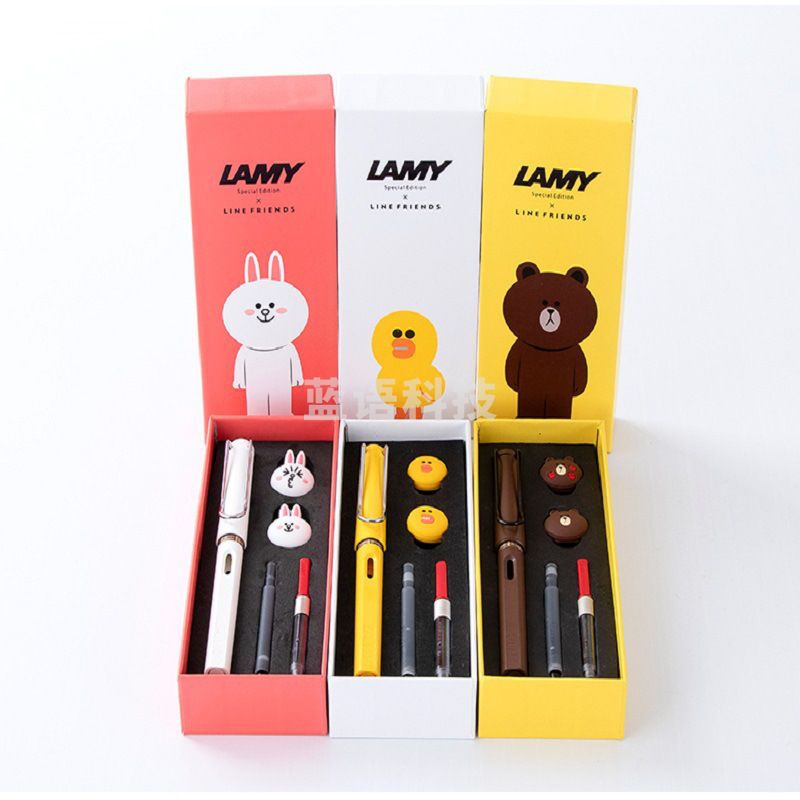 凌美 德国狩猎者 莎莉鸭限量款卡通礼盒练字钢笔 按盒销售