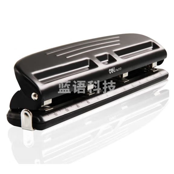 得力 0121 四孔打孔机 孔径6mm孔距可调打孔器可打10页纸