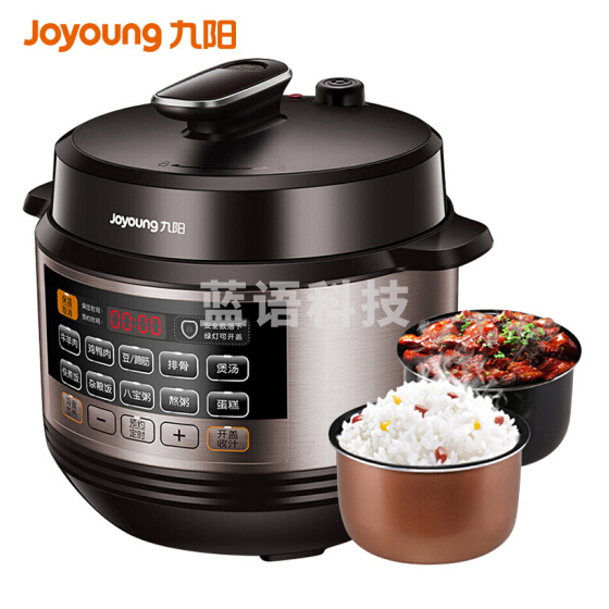 九阳 Y-50C20 电压力煲 5L多功能家用全自动电压力锅 货号：WY