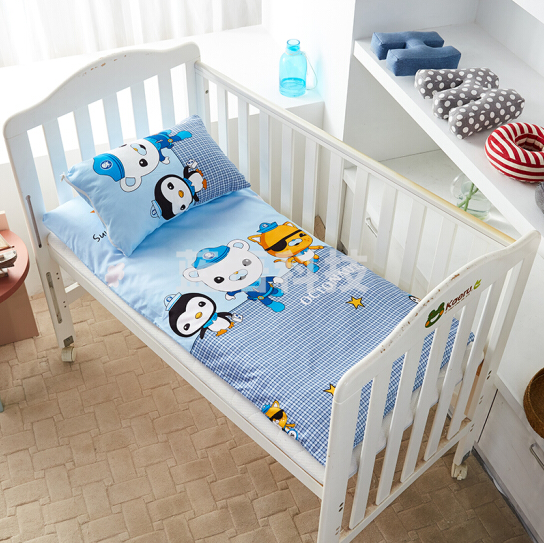 幼儿园床褥单 宝宝午睡 垫罩 纯棉床褥保护套 （颜色花色随机）尺寸140*60cm  货号：JC