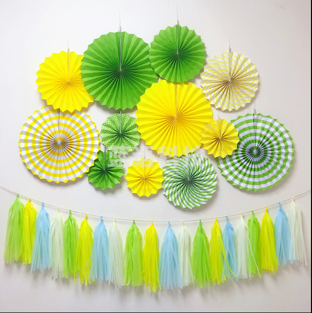 儿童 生日PARTY派对布置字母气球-扇花生日套餐G