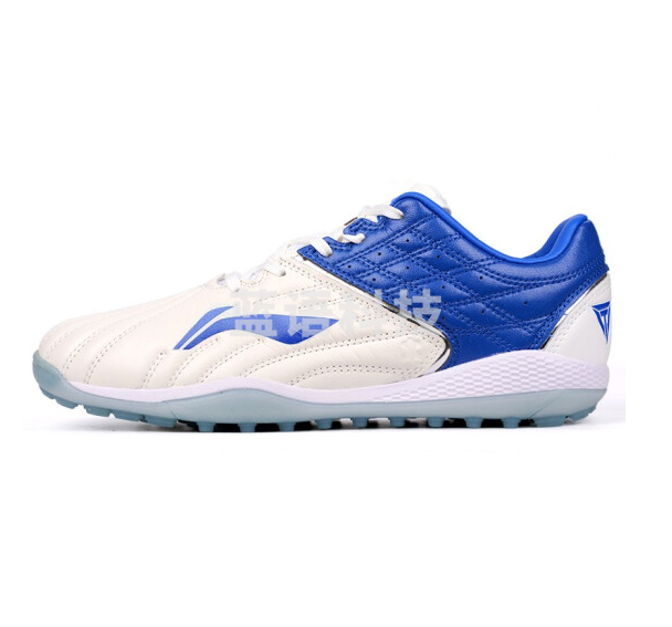 李宁ASTN001-2 碎钉足球训练鞋 成人 晶蓝色/标准白 码数备注