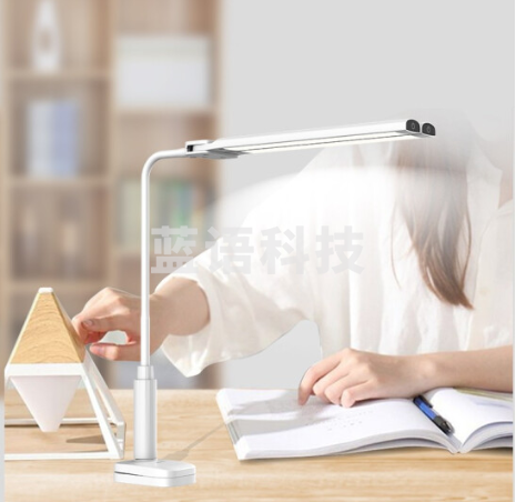 康铭LED KM-6721长臂学习台灯可夹式儿童学习灯学生宿舍卧室床头灯阅读灯多功能夹子灯