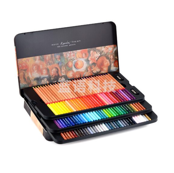 马可/MARCO D3100-120TN 120色雷诺阿油性彩色铅笔 120色/盒