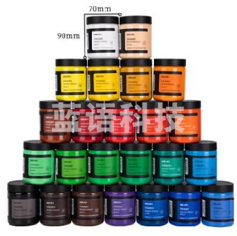 得力(deli) 丙烯颜料 73875 300ml/单色/瓶 彩色(12色) 颜色可选 12瓶装