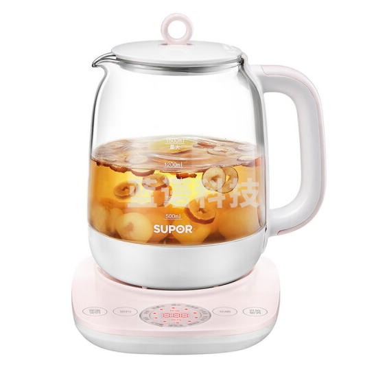 苏泊尔（SUPOR）15Y16 粉色800W  1.5L 养生壶煮多功能家用茶壶