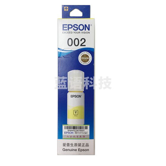 爱普生（EPSON）002（C13T03X480）黄色墨水瓶（适用于:L4158/L4168/L6168/L6178/L6198）