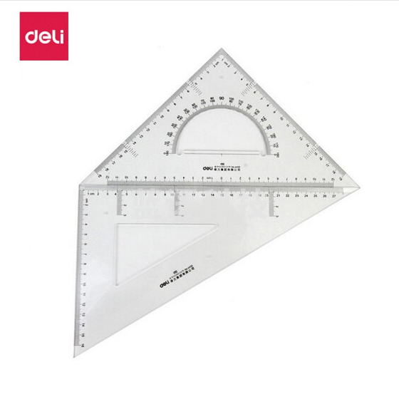得力（deli） 6430三角尺 30cm有效刻度