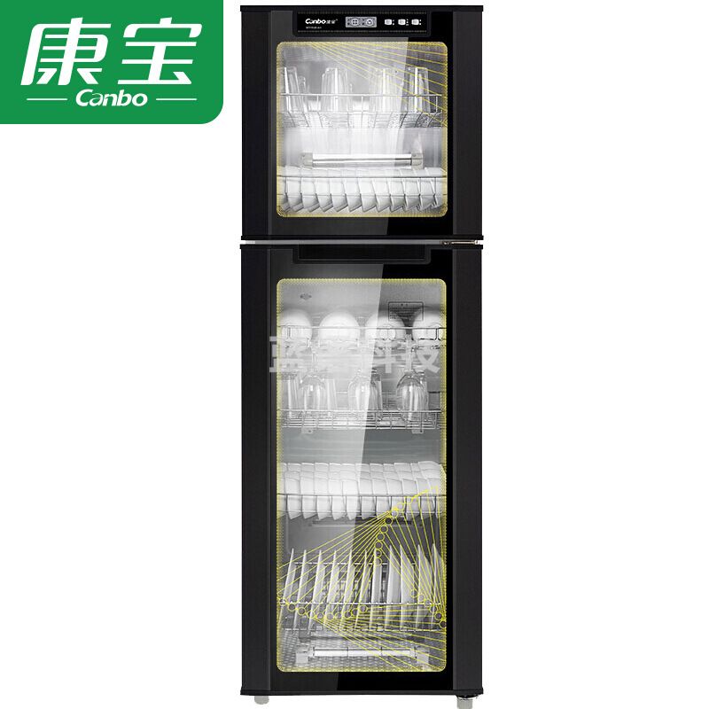 康宝 XDR300-E6H 立式双门大容量高温碗筷消毒柜 284L