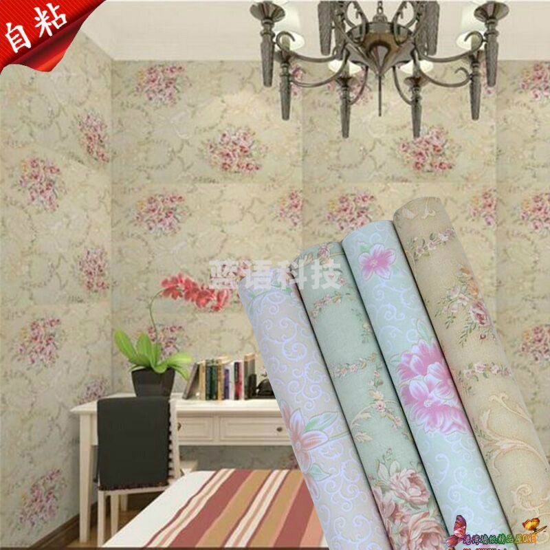 自粘壁纸电视背景墙宿舍贴纸