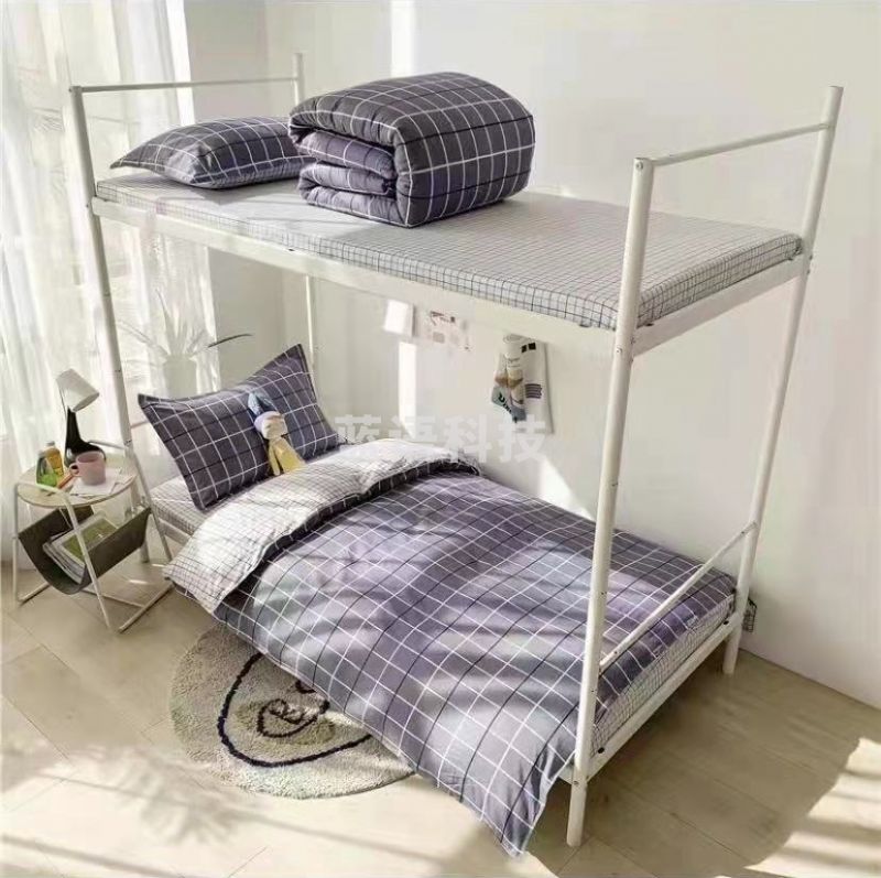 床上用品套件 尺寸0.9*2米 含棉褥、被罩(2个)、床单(2个)、枕巾(2条)、枕套(2个)、枕芯、棉被、夏凉被