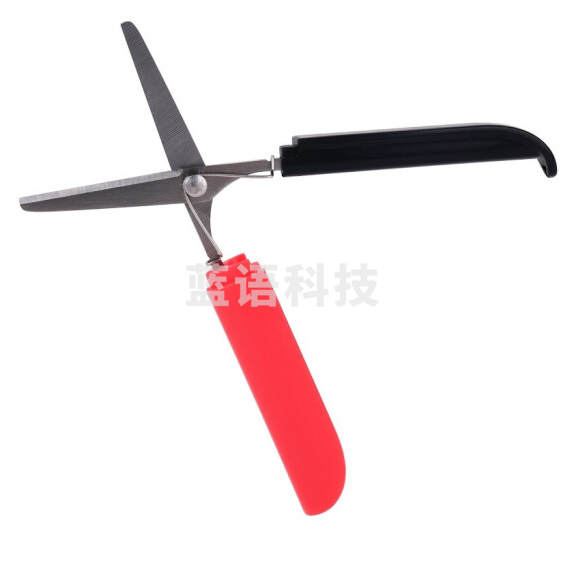 得力（deli）剪刀便携快剪-0600  混色