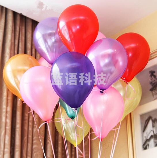 气球  圆形混装 100只装 赠气筒