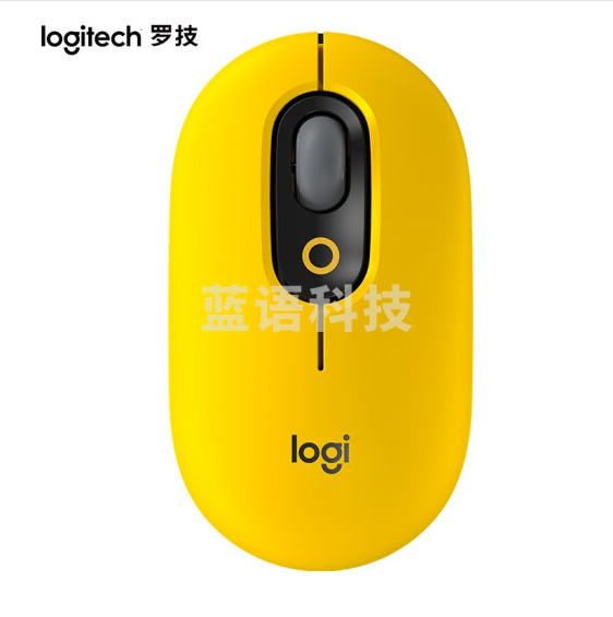 罗技（Logitech）POP MOUSE 无线蓝牙鼠标 时尚对称鼠标 女性便携鼠标 办公鼠标 热力黄