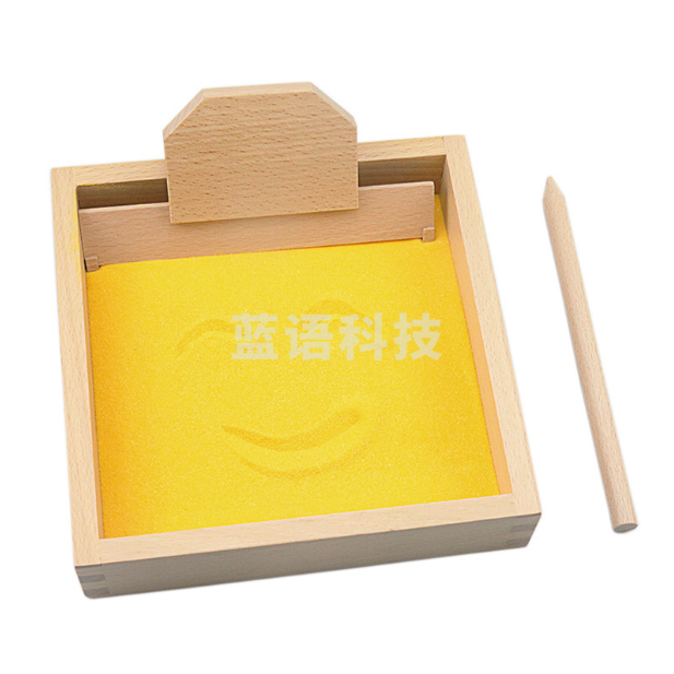儿童早教益智玩具 教具木制刮沙盒