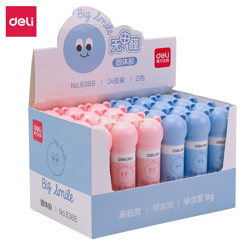 得力优酷6366萌宠家族固体胶9g*24支 盒