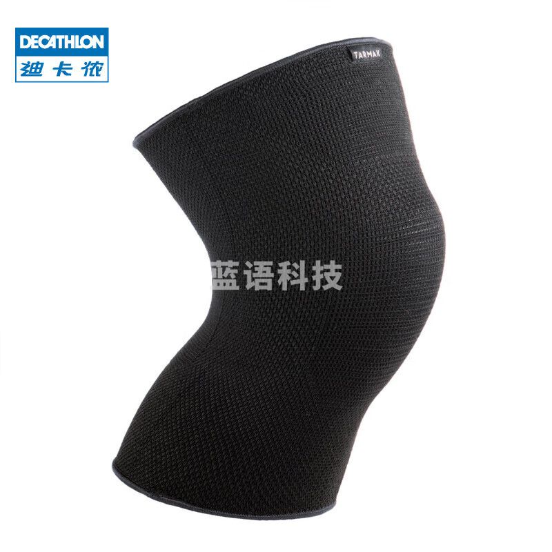 迪卡侬 护膝运动膝盖跳绳登山篮球跑步保暖 黑色M-4833282