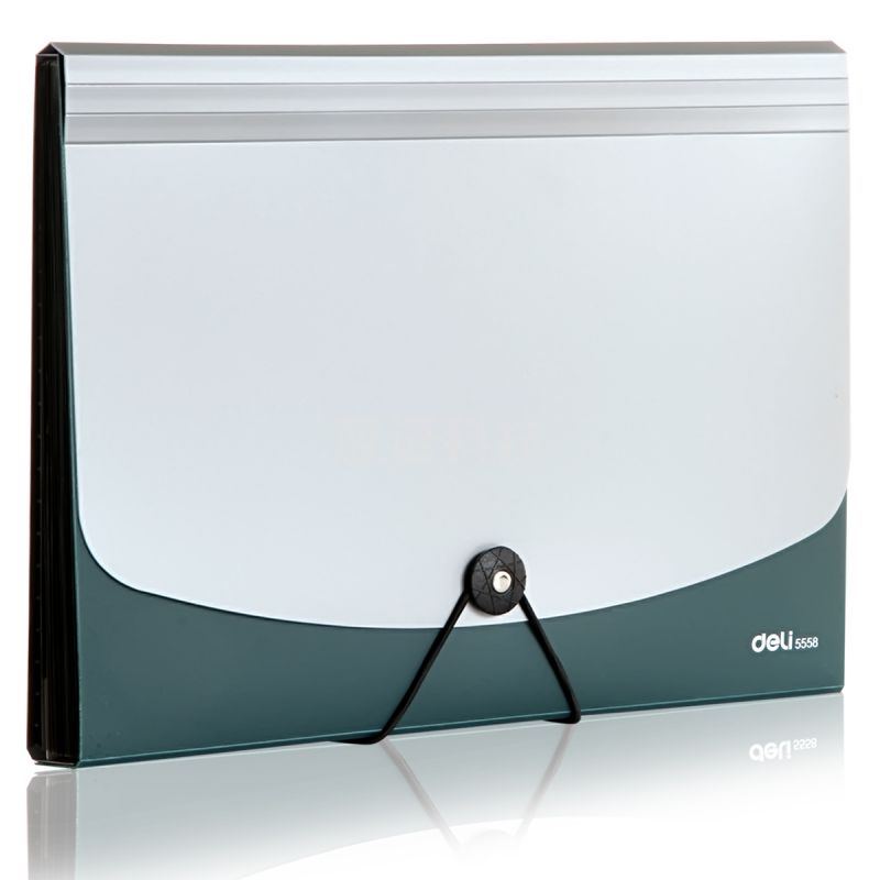 得力 5558 风琴包A4/13格330*235*35mm (绿)