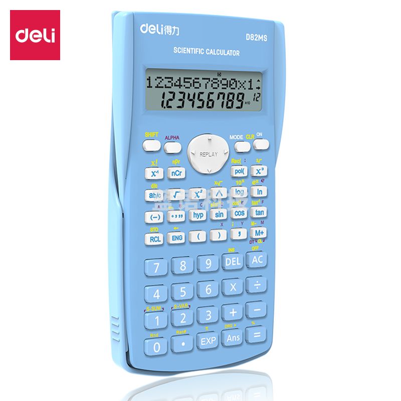 得力 函数计算器D82MS 240种功能考试计算机(蓝)
