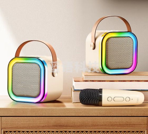 金运话筒音响一体自带声卡k歌麦克风家庭ktv音响套装无线蓝牙音箱唱歌神器一体式电视儿童娱乐K12Pro（梦幻粉下单请备注）