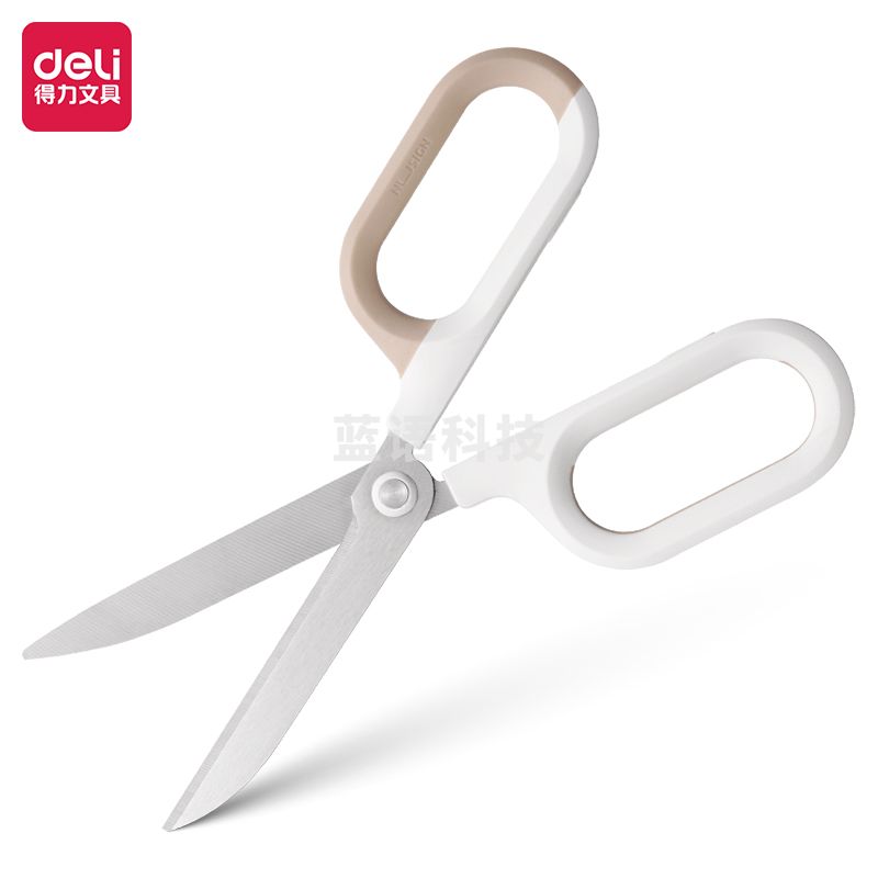 得力纽赛NS055省力剪刀(白色)尺寸180mm(把)