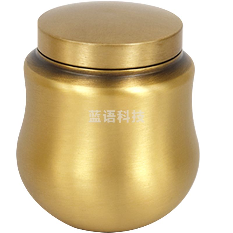 黄铜沉檀香粉罐  香粉罐