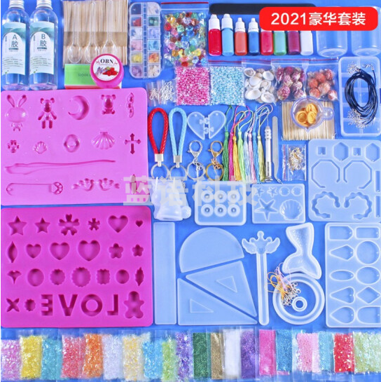 水晶滴胶diy材料包套装新手制作ab胶树脂胶手工饰品