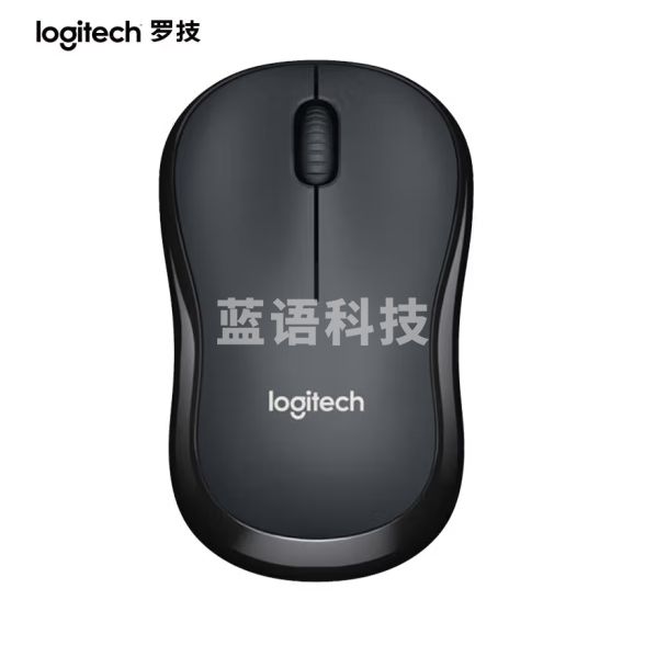 罗技 M220 无线静音鼠标 对称鼠标 带无线接收器 灰色