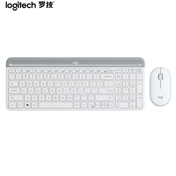 罗技 MK470 键鼠套装 无线键鼠套装 全尺寸超薄 无线2.4G接收器
