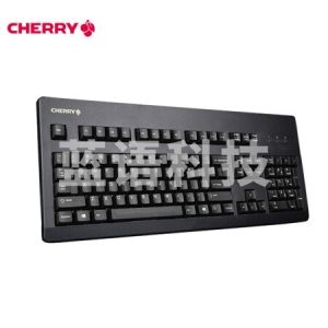 樱桃（Cherry）G80-3000LXCEU-2 有线键盘 全尺寸键盘 经典复古 黑色 茶轴