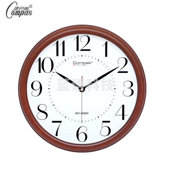 康巴丝  挂钟 新款时钟  42cm 桤木白 3276   货号：WY