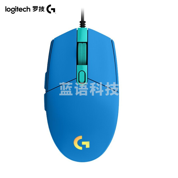 罗技（G）G102二代游戏鼠标 RGB鼠标 轻量设计小手男女生鼠标 G102二代 蓝