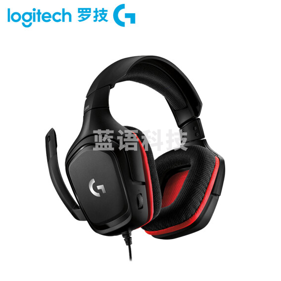 罗技（G） G331 游戏耳机麦克风 电脑电竞耳麦话筒 头戴式立体声