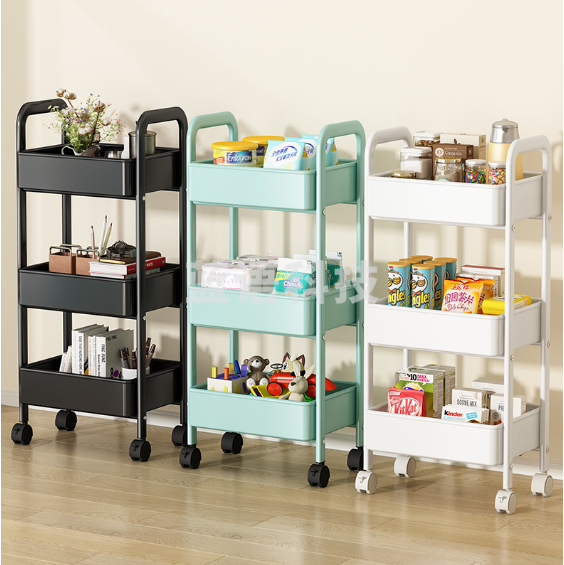 三层置物小推车 厨房收纳存储架  货号：LJ