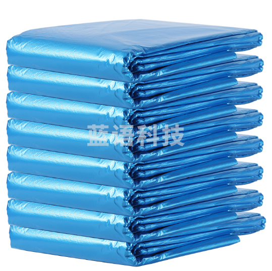 115*58cm（展开82cm） 100个起拍 蓝色垃圾袋大号加厚垃圾袋 货号：XL