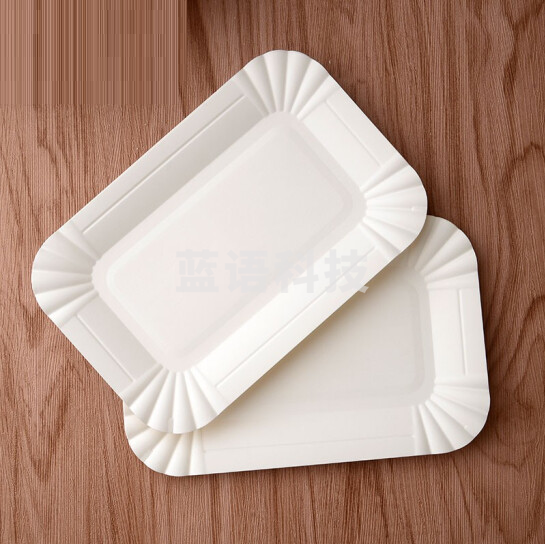 一次性蛋糕纸盘 长方形托盘甜品盘  50个起订 货号：LJ