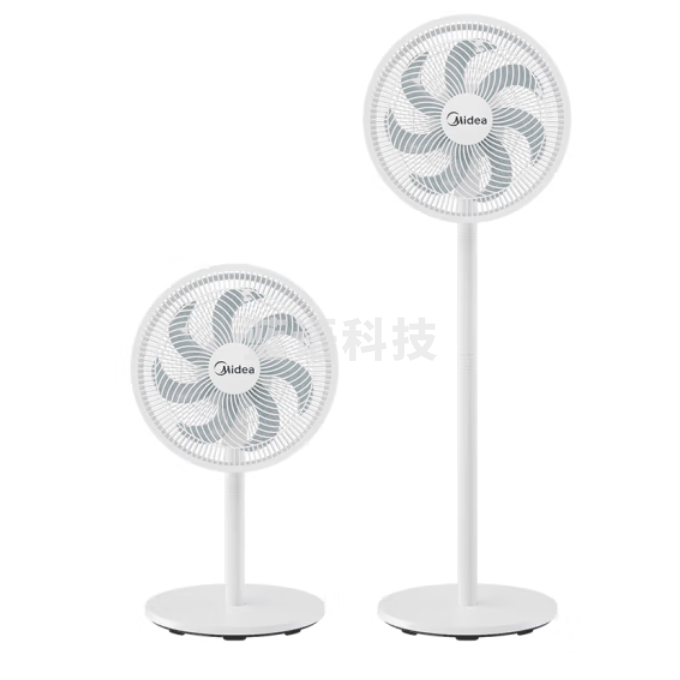 美的 7叶 静音电风扇 落地扇 七叶大风力轻音摇头扇