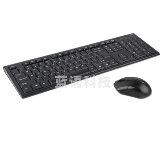 得力(deli) 3728 无线键鼠套装 可调速鼠标 黑色