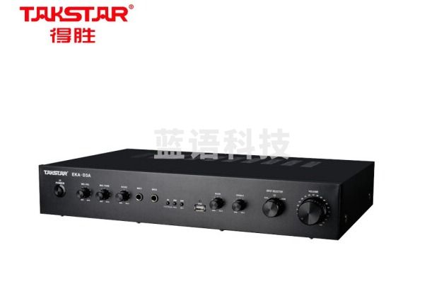 得胜(TAKSTAR)EKA-D3A 功放 电教专业合并式功放 带麦克风效果调节 功放机教室小型会议室