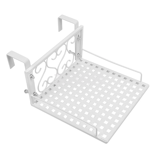 办公桌收纳 电话机热敏打印机置物台 23*23*6cm  货号：JC