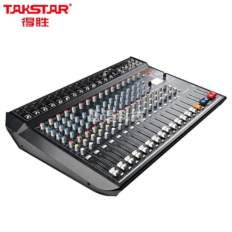 得胜（TAKSTAR）AM18 十八路调音台 立体声带蓝牙USB效果器18路模拟调音台 会议户外集会活动演出模拟调音台
