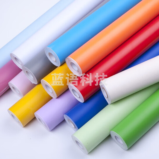 不干胶墙纸即时贴 60cm 10米/卷(备注颜色)  货号：WY