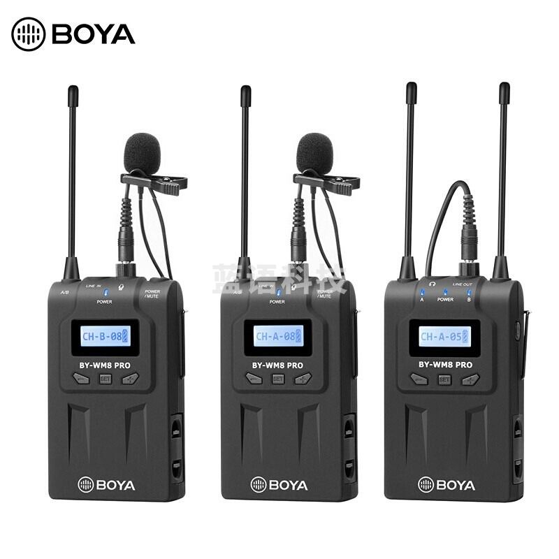 BOYA博雅 麦克风 BY-WM8Pro一拖二领夹式无线麦克风  IT.1368TJRRSFYJD202302181458289
